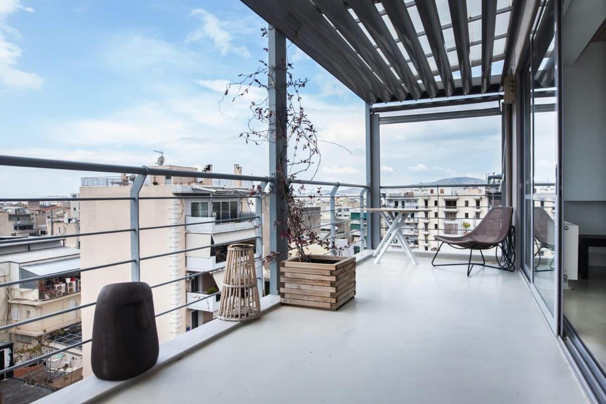 Penthouse With 360 View Of Athens And Private Gym Apartman Kültér fotó