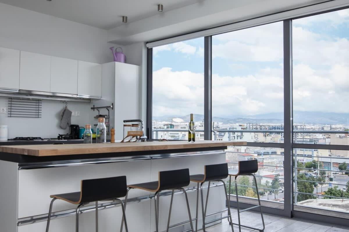 Penthouse With 360 View Of Athens And Private Gym Apartman Kültér fotó