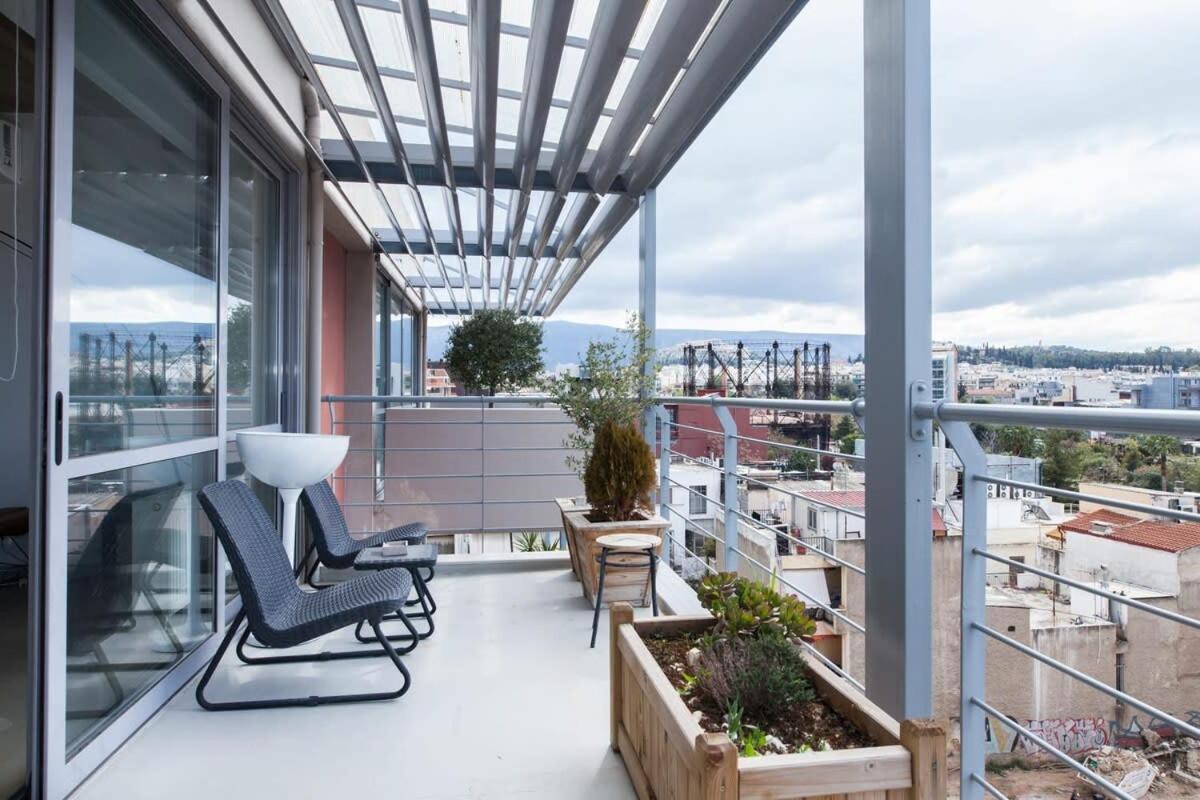 Penthouse With 360 View Of Athens And Private Gym Apartman Kültér fotó