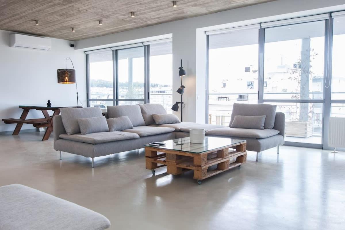 Penthouse With 360 View Of Athens And Private Gym Apartman Kültér fotó